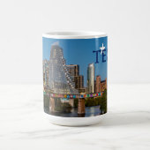 Austin, Texas mit Texas Flaggenfarblogo, Tasse (Mittel)