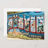 Austin Texas Mural Wall Postkarte (Vorne/Hinten)
