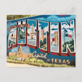 Austin Texas Mural Wall Postkarte (Vorderseite)