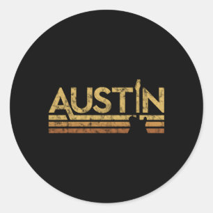 Austin Texas Music Runder Aufkleber