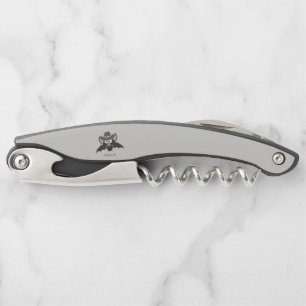 Austin Texas Niedlich Cartoon Cowboy Bat Kellnermesser