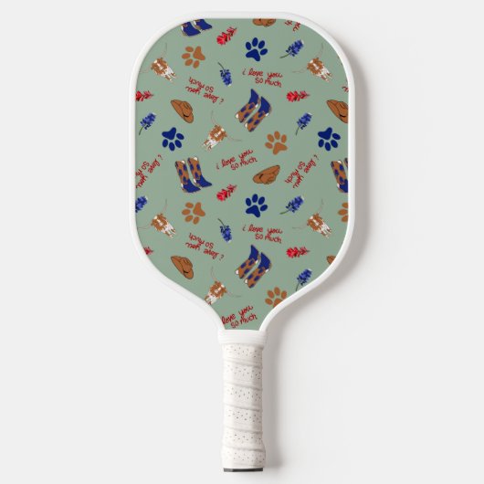 Austin Texas Pickleball Paddle - Ich Liebe Sie so  (Vorderseite)