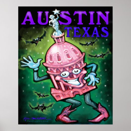 Austin Texas Poster (Vorne)