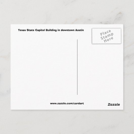 austin texas postkarte (Rückseite)