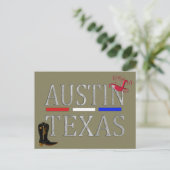 Austin Texas - Postkarte (Stehend Vorderseite)