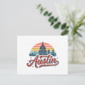 Austin Texas Postkarte (Stehend Vorderseite)