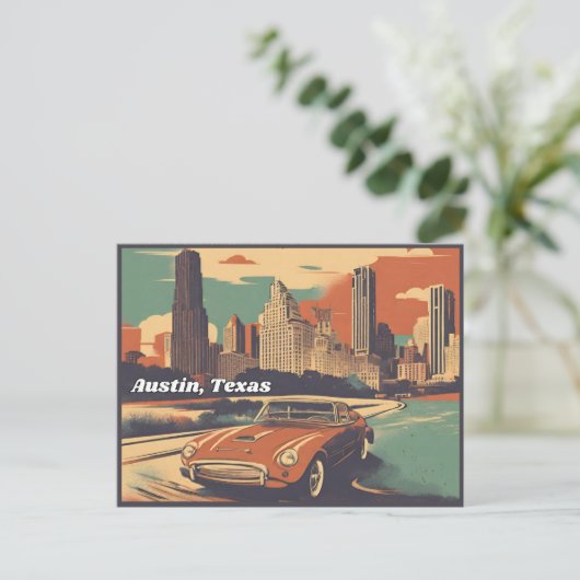 Austin, Texas Postkarte (Stehend Vorderseite)