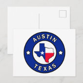 Austin Texas Postkarte (Vorne/Hinten)