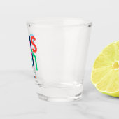 Austin Texas Rainbow Pop Art Schnapsglas (Rechts)