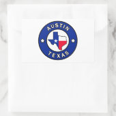 Austin Texas Rechteckiger Aufkleber (Tasche)