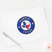 Austin Texas Rechteckiger Aufkleber (Umschlag)