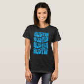Austin Texas Retro 60er 70er Style Design T-Shirt (Vorne ganz)
