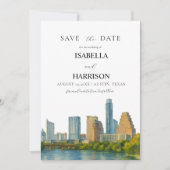 AUSTIN Texas Save the Date Template (Vorderseite)