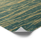 Austin Texas Skyline in Japanese Ukiyo-e Poster (Ecke)