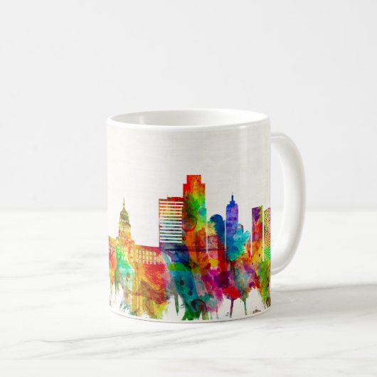 Austin Texas Skyline Kaffeetasse (VorderseiteRechts)