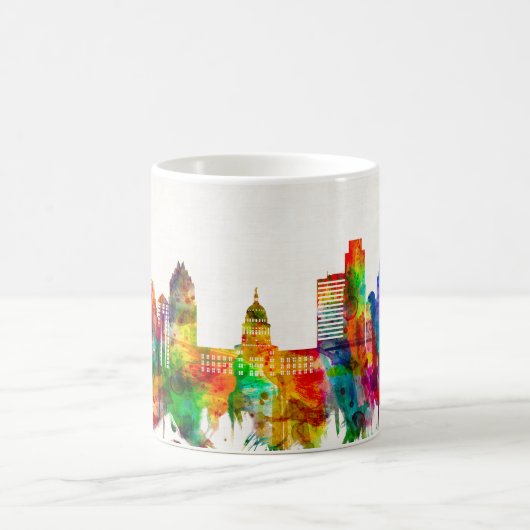 Austin Texas Skyline Kaffeetasse (Mittel)