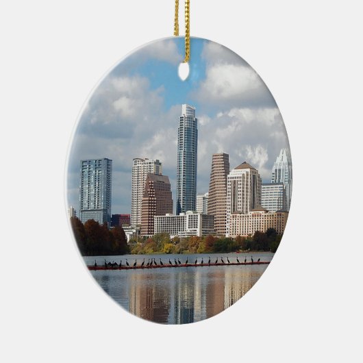 Austin Texas Skyline Keramikornament (Rechts)
