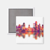 Austin Texas Skyline Magnet (Vorderseite/Rückseite)