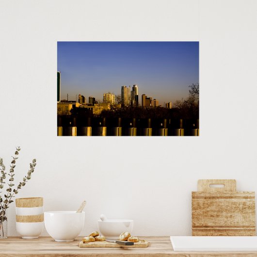 Austin Texas Skyline Poster (Küche)