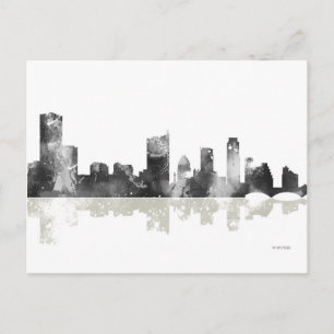 Austin Texas Skyline Postkarte