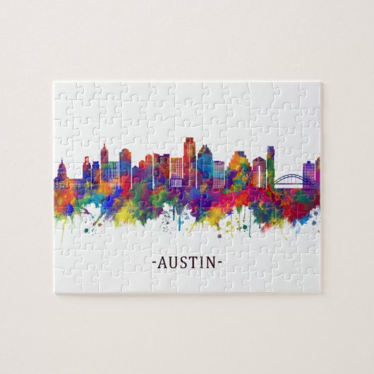 Austin Texas Skyline Puzzle (Horizontal)