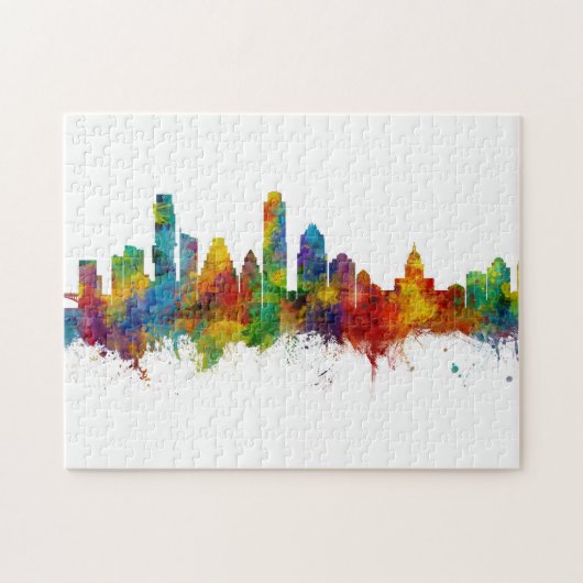 Austin Texas Skyline Puzzle (Horizontal)