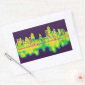 Austin Texas Skyline Rechteckiger Aufkleber (Umschlag)