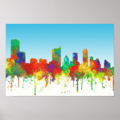 Austin Texas Skyline-SG Poster (Vorne)