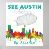 Austin Texas Skyline-SG Poster (Vorne)