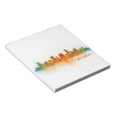 Austin Texas skyline Watercolor v3 Notizblock (angewinkelt)
