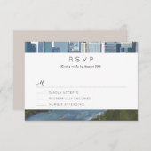 Austin Texas Skyline Wedding RSVP (Vorne/Hinten)