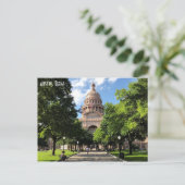 Austin Texas Staat Hauptstadt Gebäude Postkarte (Stehend Vorderseite)