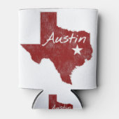 Austin Texas Staat Star Dosenkühler (Vorderseite)