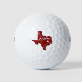 Austin Texas Staat Star Golfball (Vorderseite)