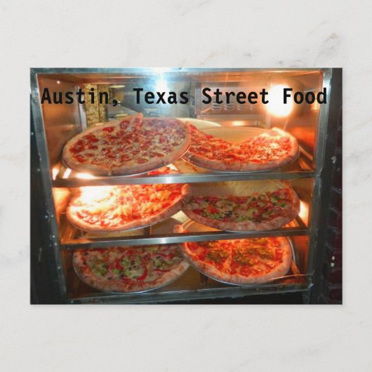 Austin Texas Street Food Postcard Postkarte (Vorderseite)
