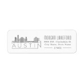 Austin, Texas Stylized Skyline | (Vorne)