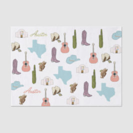 Austin Texas Tissue Paper Seidenpapier