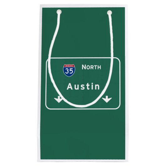 Austin Texas tx Autobahn-Autobahn-Straße: Kleine Geschenktüte (Vorderseite)