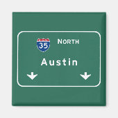 Austin Texas tx Interstate Highway Freeway Road : Magnet (Vorne)