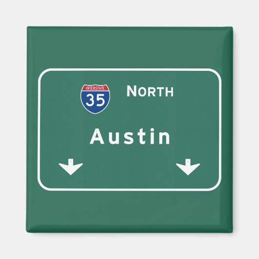 Austin Texas tx Interstate Highway Freeway Road : Magnet (Vorne)