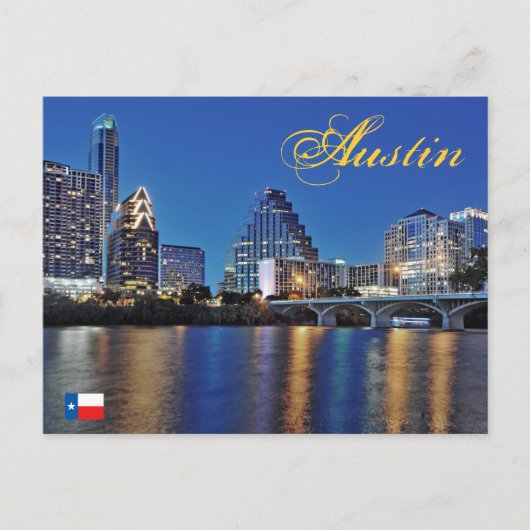 Austin, Texas, U.S.A. Postkarte (Vorderseite)
