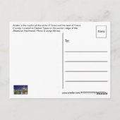 Austin, Texas, U.S.A. Postkarte (Rückseite)