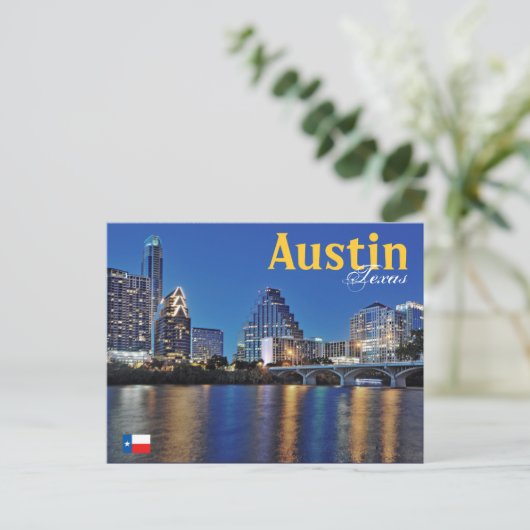 Austin, Texas, U.S.A. Postkarte (Stehend Vorderseite)