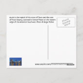 Austin, Texas, U.S.A. Postkarte (Rückseite)