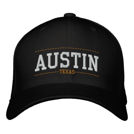 Austin Texas USA bestickte Hats Kappe (Vorderseite)