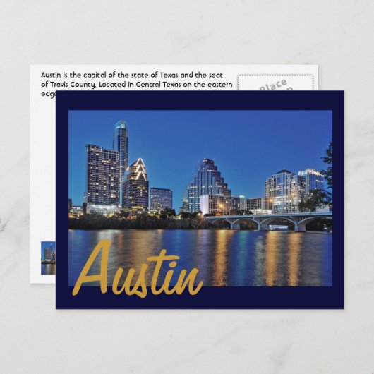 Austin, Texas, USA Postkarte (Vorne/Hinten)