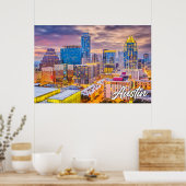 Austin, Texas, Vereinigte Staaten Poster (Küche)