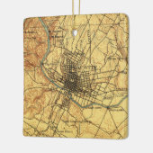 Austin Texas Vintag Map 1910 Keramikornament (Links)