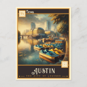 Austin, Texas   VINTAG Postkarte