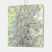 Austin Texas Vintag Topo Keramikornament (Links)